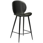 Cloud Counter Stool Black Leather