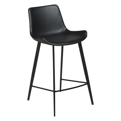 Hype Counter Stool Black Leather