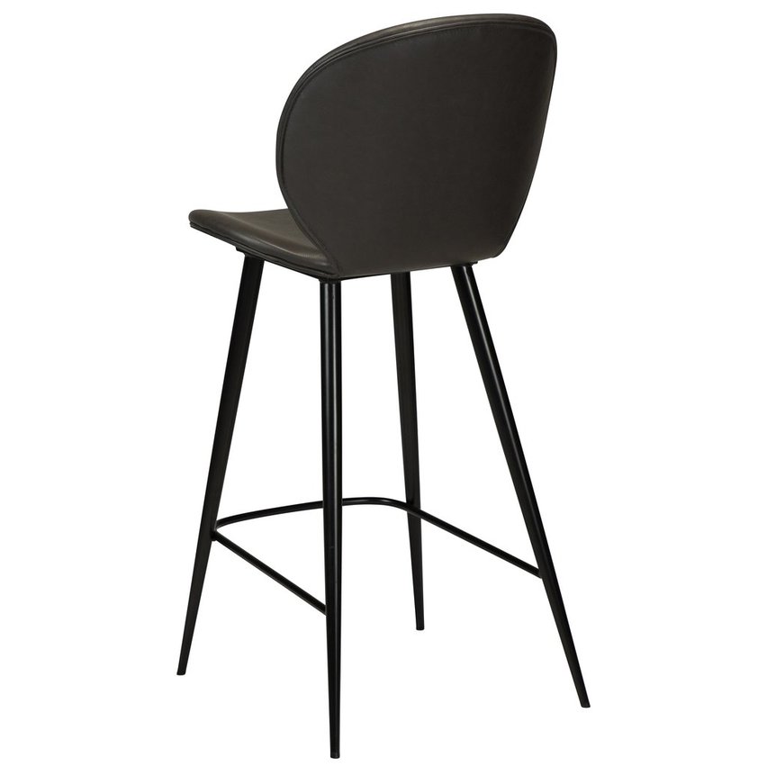 Cloud Counter Stool Grey Leather